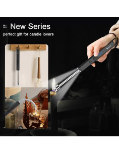 Encendedor Eléctrico Recargable SUPRUS Largo Acero Inoxidable 2