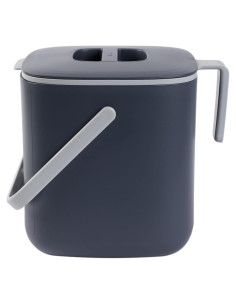 Cubo de Compostaje de Cocina Blue Ginkgo 2.6L Gris Hermético