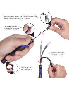 Kit de Destornilladores de Precisión SHOWPIN 126 en 1 - Herramientas para PC y Electrónica 2