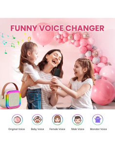 Mini Máquina de Karaoke Taoulimi K12 Bluetooth con 2 Micrófonos 2