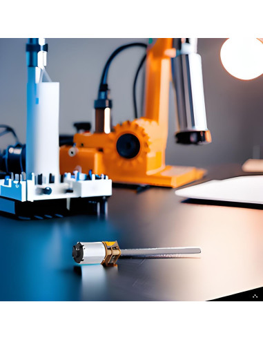 Motor de Engranaje DC 6V FUZHUI M4x55mm para Robótica