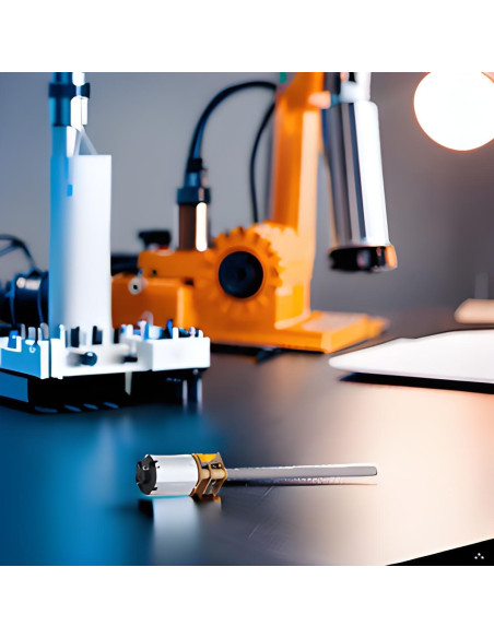 Motor de Engranaje DC 6V FUZHUI M4x55mm para Robótica