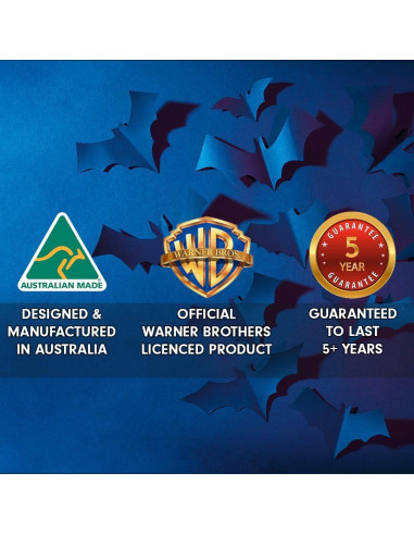 Emblema 3D Batman Fan Emblems Negro y Cromo 9.55x5.74cm