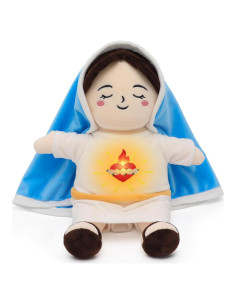 Muñeca de Felpa Virgen María con Luz y Sonido Yelakey