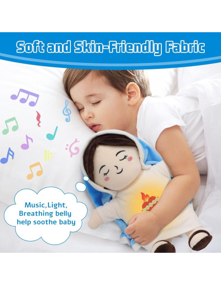 Muñeca de Felpa Virgen María con Luz y Sonido Yelakey