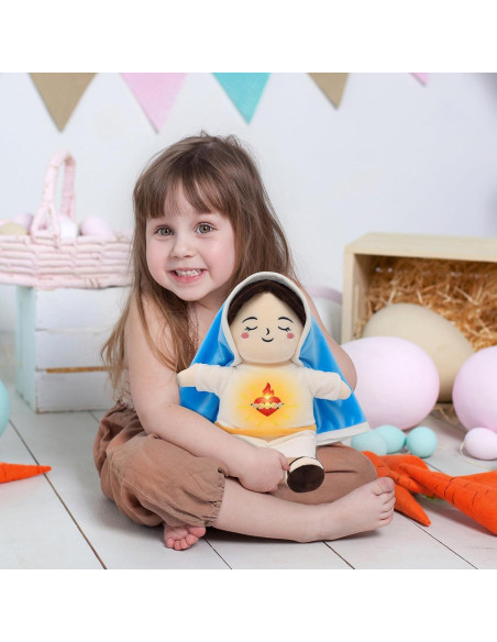 Muñeca de Felpa Virgen María con Luz y Sonido Yelakey