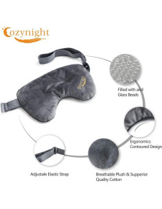 Máscara de Sueño Cozynight con Peso - Bloqueo de Luz 20x12cm 2