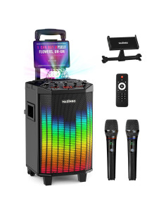 Máquina de Karaoke MASINGO X9 60W Bluetooth 2 Micrófonos