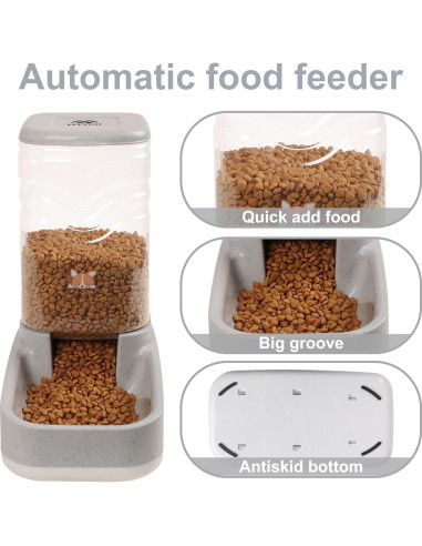 Comedero Automático Elevon 3.8L para Gatos y Perros