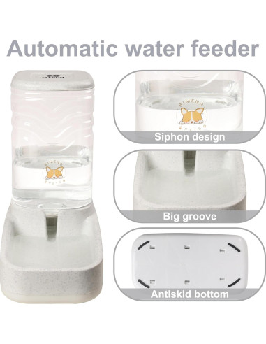 Comedero Automático Elevon 3.8L para Gatos y Perros
