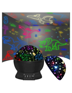 Luz Nocturna Proyector Estrellas HONGID 360 LED Niños