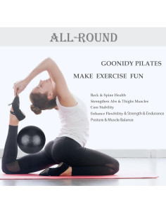 Pelota de Pilates Goonidy 22.86 cm PVC Antideslizante 2