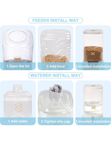 Comedero Automático Elevon 3.8L para Gatos y Perros