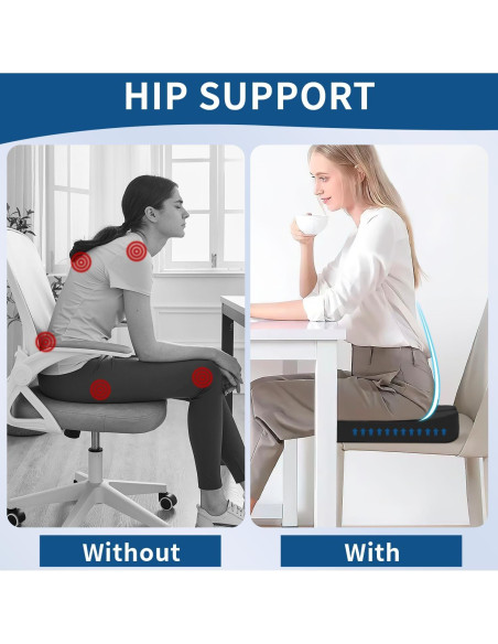 Cojín de Espuma Viscoelástica Qutool con Almohada Lumbar