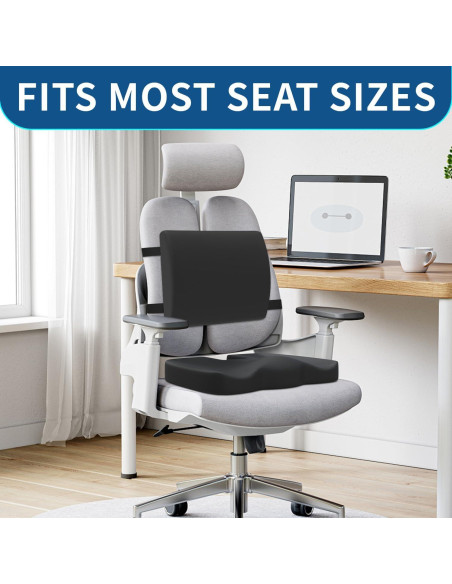 Cojín de Espuma Viscoelástica Qutool con Almohada Lumbar