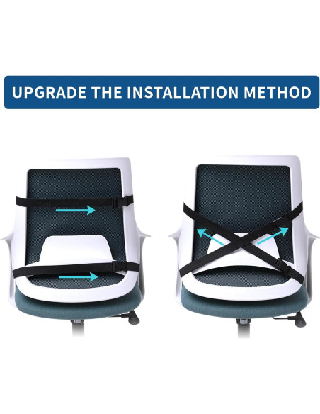 Cojín de Espuma Viscoelástica Qutool con Almohada Lumbar