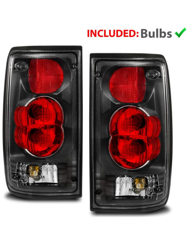 Luces Traseras AmeriLite para Toyota Pickup 1989-1995 Negro