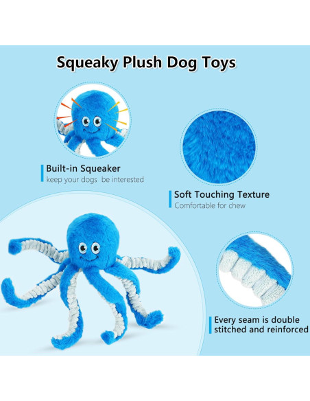 Juguete para Perros Grandes Eneston Pulpo Interactivo 38cm Juguete para Perros Grandes Eneston Pulpo Interactivo 38cm