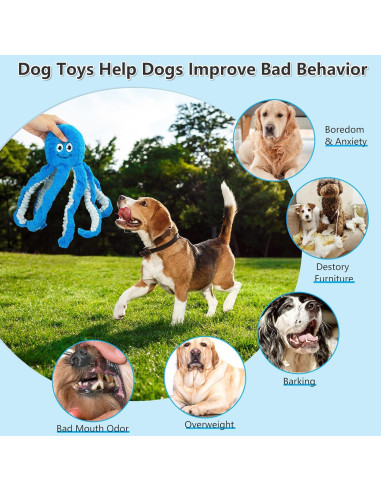 Juguete para Perros Grandes Eneston Pulpo Interactivo 38cm