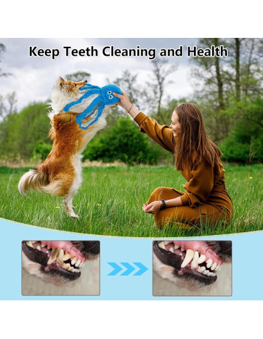 Juguete para Perros Grandes Eneston Pulpo Interactivo 38cm