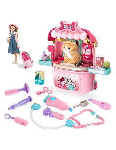 Set de Veterinario para Niños MAGIC4U 29 Piezas Gatito Peluche