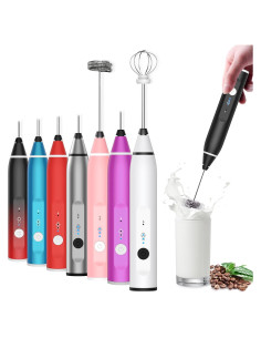 Espumador de Leche Recargable Laposso 3 Velocidades Acero Inoxidable