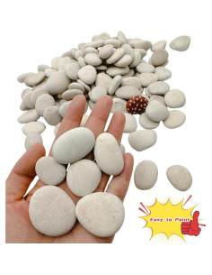 Piedras Blancas para Pintar Lifetop 1LB - Artes y Manualidades 2