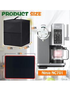 Cubierta de Polvo y Almohadilla Antideslizante MozkeTo19 para Máquina de Helados 2025 2