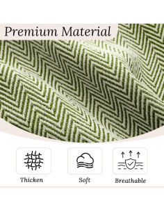 Cubierta de Sofá Seccional HDCAXKJ Verde Aguacate 91x252 cm 2