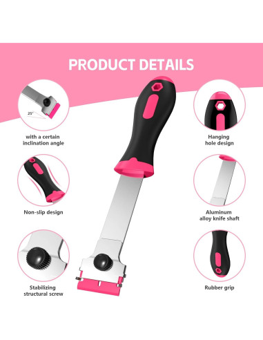 Juego de 3 Raspadores de Cuchillas Ywmoml con 60 Cuchillas