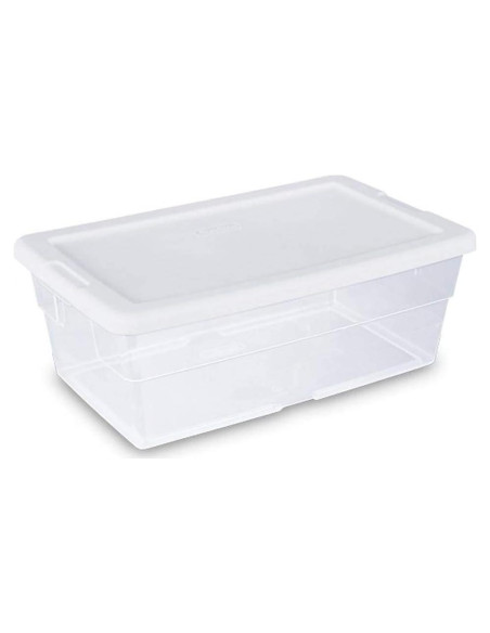 Contenedor de Almacenamiento Apilable Sterilite 6 Qt Transparente