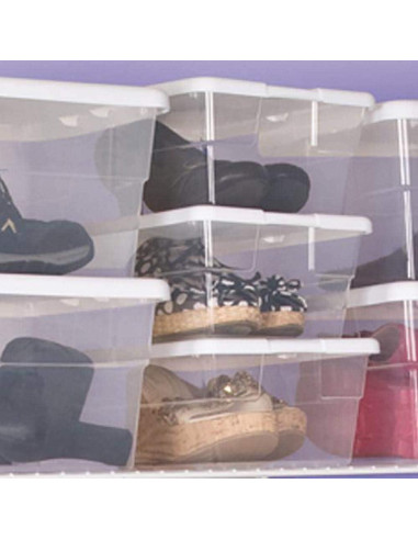 Contenedor de Almacenamiento Apilable Sterilite 6 Qt Transparente