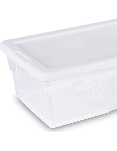Contenedor de Almacenamiento Apilable Sterilite 6 Qt Transparente