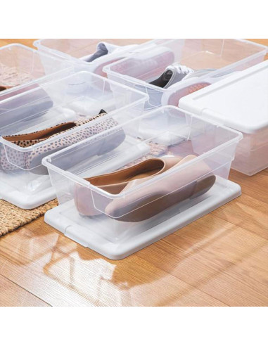 Contenedor de Almacenamiento Apilable Sterilite 6 Qt Transparente