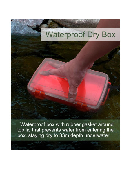 Caja Secadora Impermeable Uxwuy 8010 Naranja 23.9x16.5cm