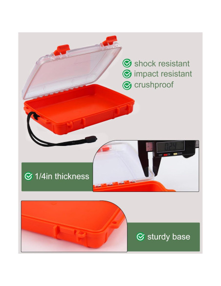 Caja Secadora Impermeable Uxwuy 8010 Naranja 23.9x16.5cm