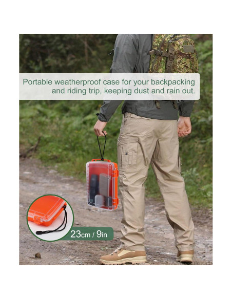 Caja Secadora Impermeable Uxwuy 8010 Naranja 23.9x16.5cm