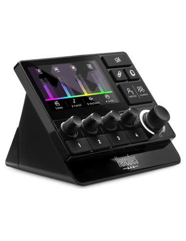 Mezclador de Audio Hercules Stream 200 XLR con Pantalla LCD