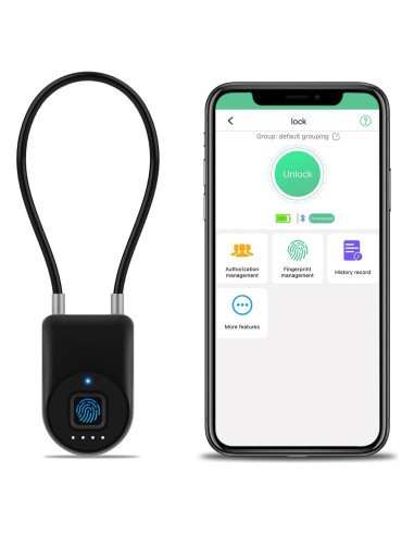 Candado Inteligente Biométrico Dhiedas P2BF 9.14 cm Bluetooth