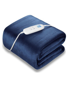 Manta Eléctrica Calentada FIGERM 213x229 cm 6 Niveles Azul