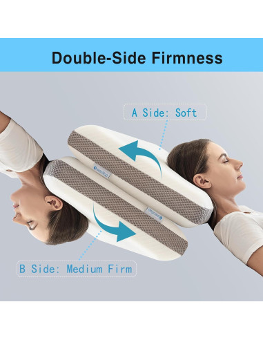 Almohada Cervical Ergonomica SerenNap 70x42 cm Doble Cara