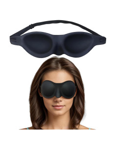 Gafas de Sueño Hidratantes Vowleike - Silicona Suave, Negro