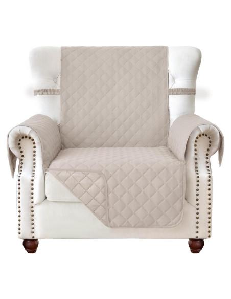 Funda de Silla Reversible Fandyacke Beige 58.42 cm Resistente al Agua