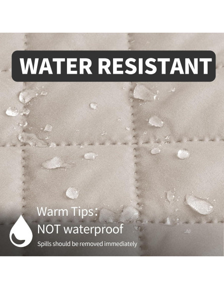 Funda de Silla Reversible Fandyacke Beige 58.42 cm Resistente al Agua