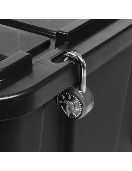 Caja de Almacenamiento IRIS USA 102.1L Negra - Paquete de 4