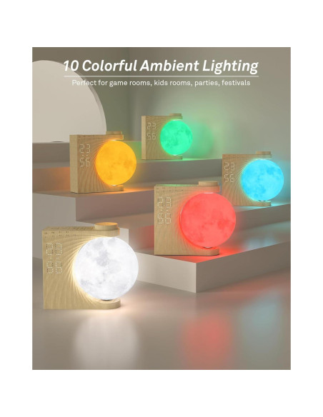 Reloj Despertador AIRIVO con Luz de Amanecer y Sonidos