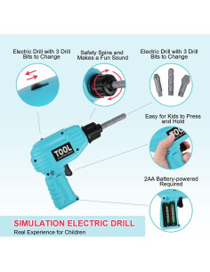 Juego de Herramientas LOYO para Niños - Caja de Herramientas Azul 2