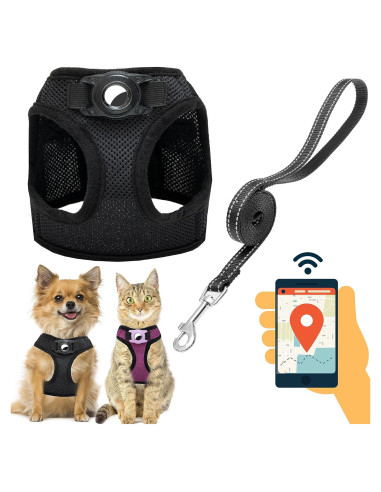 Arnés para Perros Pequeños JVVGPET con Soporte para Airtag