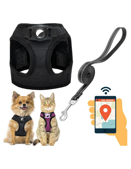 Arnés para Perros Pequeños JVVGPET con Soporte para Airtag