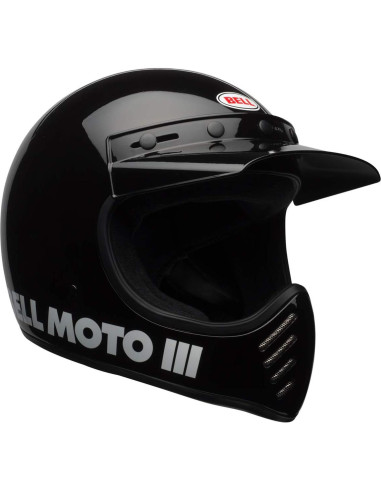 Casco BELL Moto-3 Negro Brillante Clásico X-Pequeño
